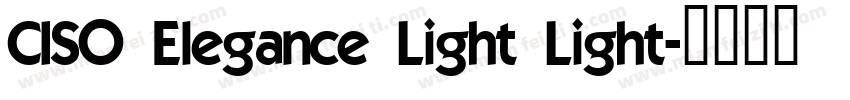 CISO Elegance Light Light字体转换